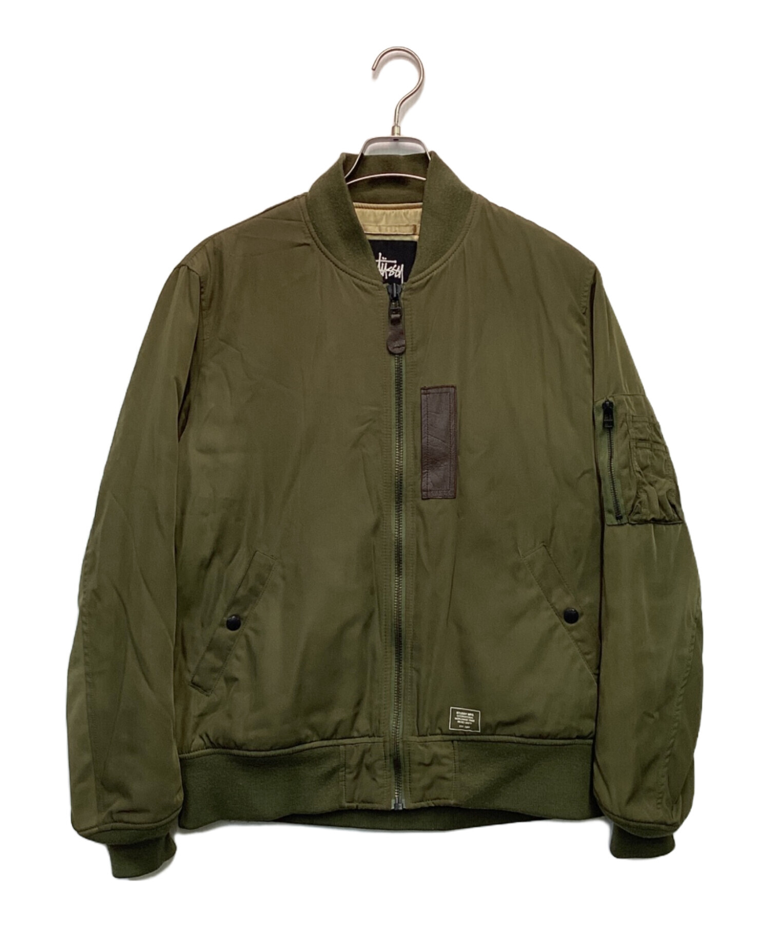 stussy MA-1 ジャケット カーキ stussy (ステューシー) MA-1ジャケット 