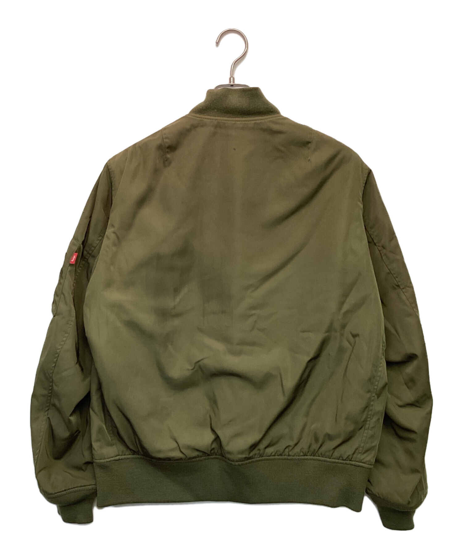 中古・古着通販】stussy (ステューシー) MA-1ジャケット カーキ サイズ 
