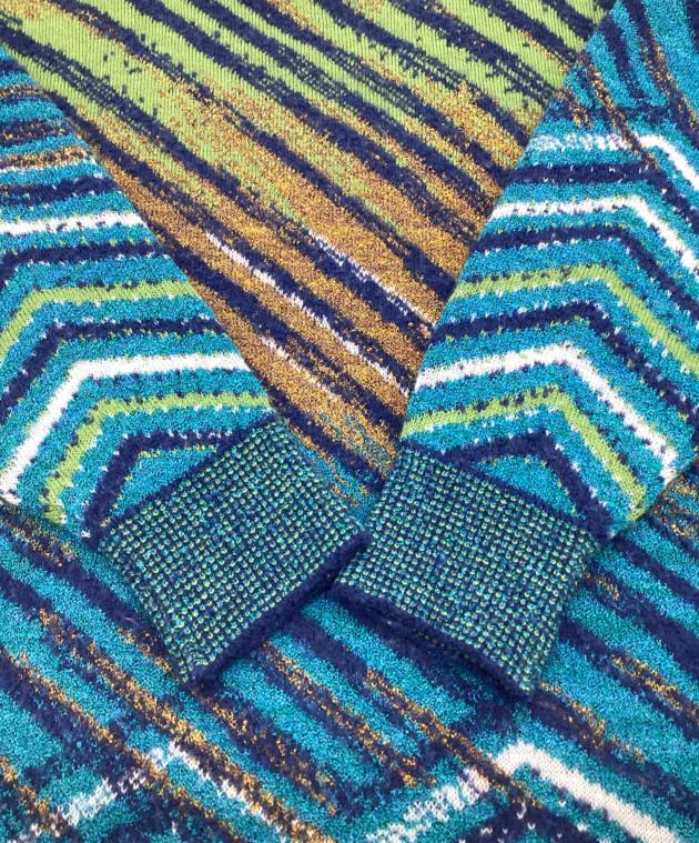 中古・古着通販】KENZO GOLF (ケンゾー ゴルフ) 総柄ニット グリーン