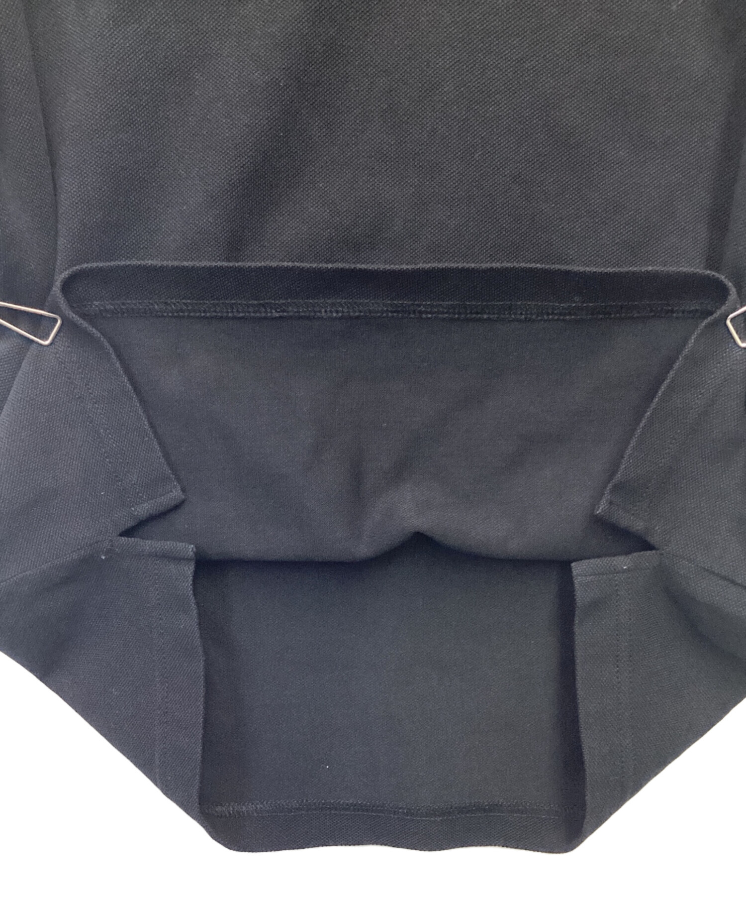 中古・古着通販】PRADA (プラダ) ラバーロゴ半袖ポロシャツ ブラック