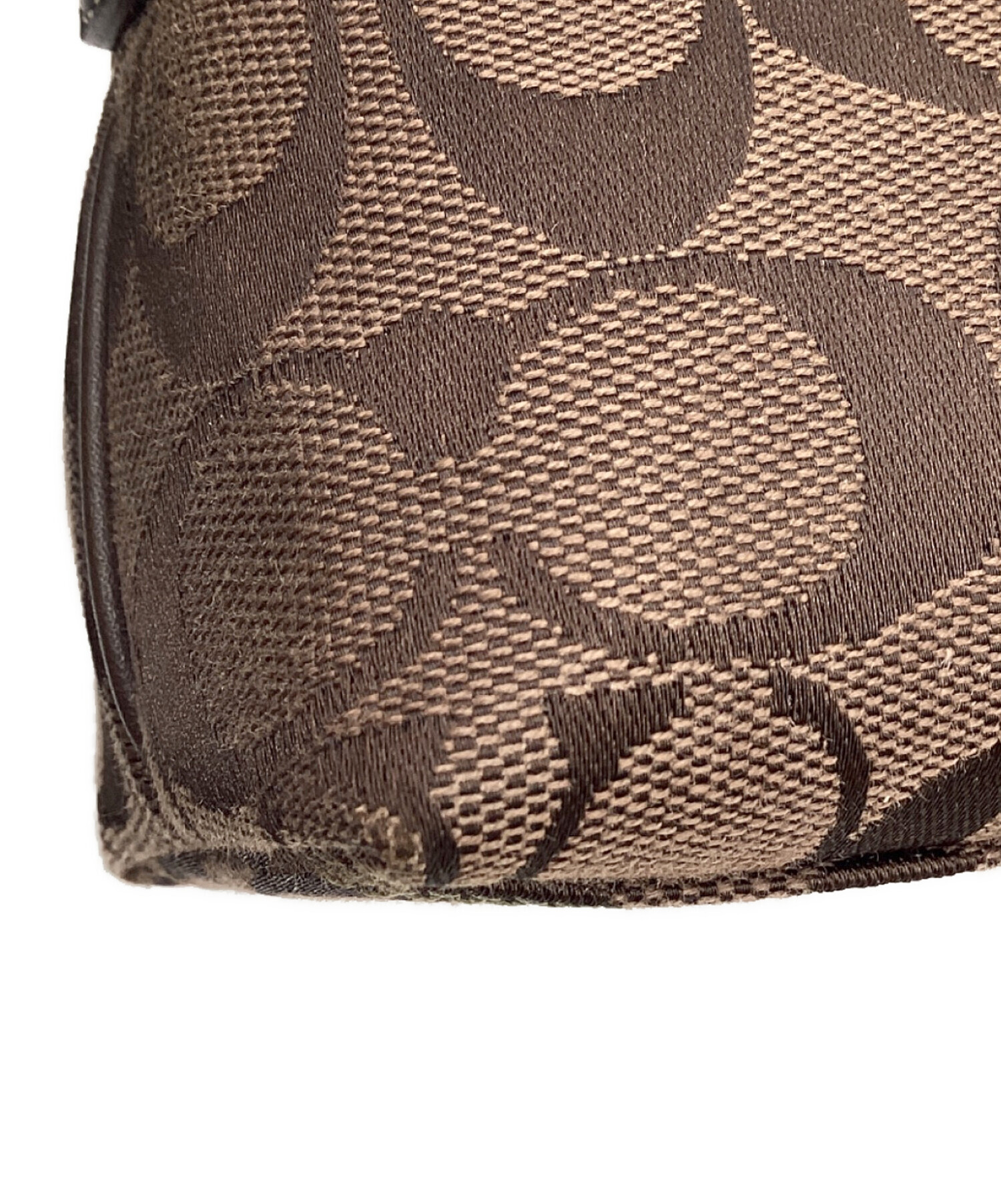 [未使用級]　coach　シグネチャー　ワンショルダーバッグ　ブラウン　ポーチ付 中古・古着通販】COACH (コーチ) シグネチャー ワンショルダーバッグ
