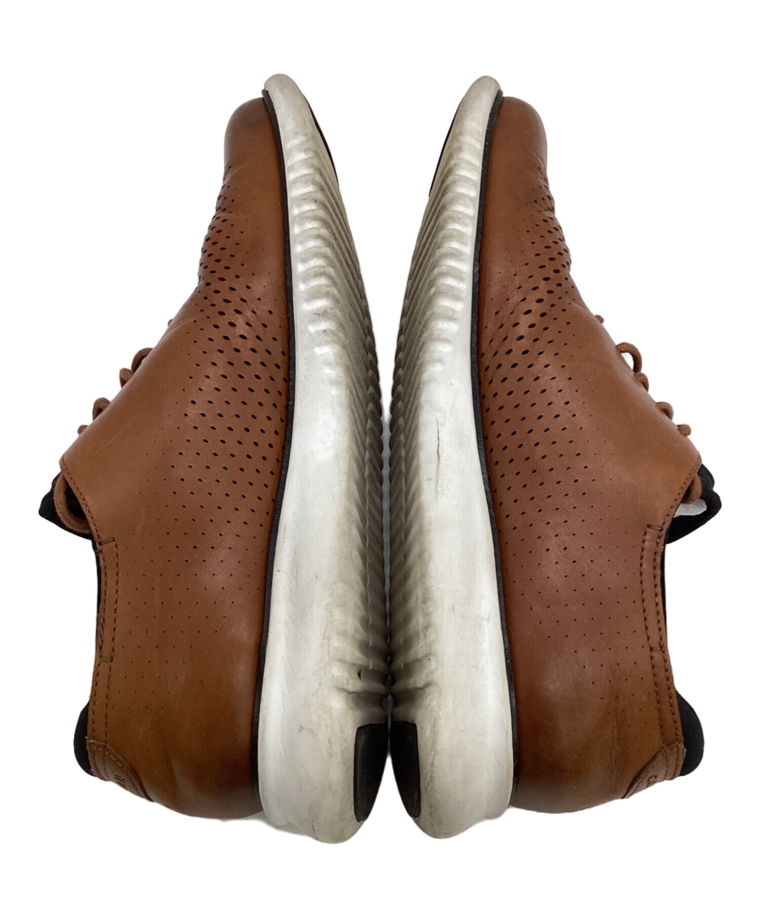 稀少　コールハーン　レザードライビングシューズ　クロコ型押し　デッキ　ブラウン 中古・古着通販】COLE HAAN (コールハーン) ゼログランド レーザー