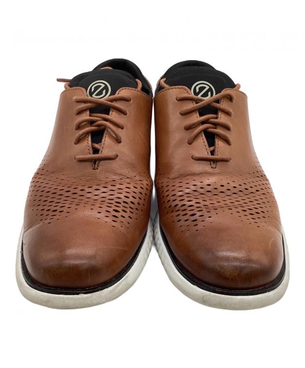 稀少　コールハーン　レザードライビングシューズ　クロコ型押し　デッキ　ブラウン 中古・古着通販】COLE HAAN (コールハーン) ゼログランド レーザー