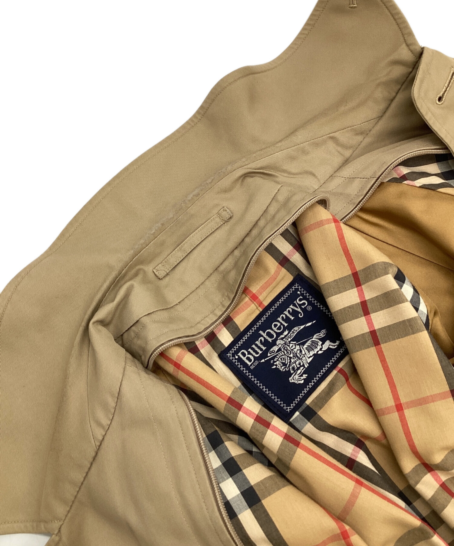 中古・古着通販】BURBERRY (バーバリー) ステンカラーコート ベージュ