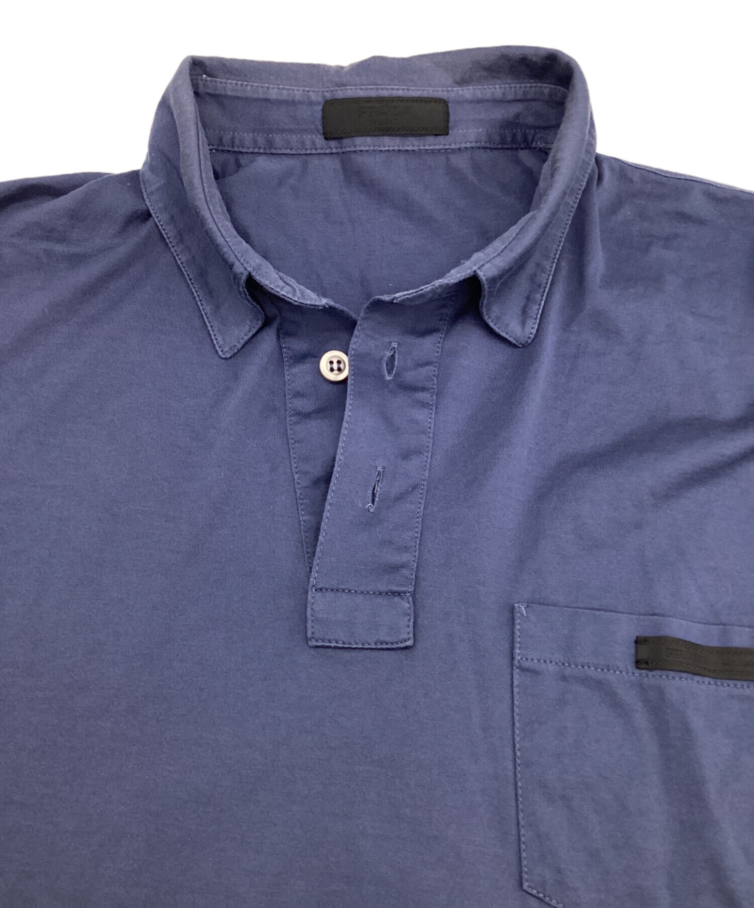 中古・古着通販】PRADA (プラダ) 半袖シャツ ネイビー サイズ:M