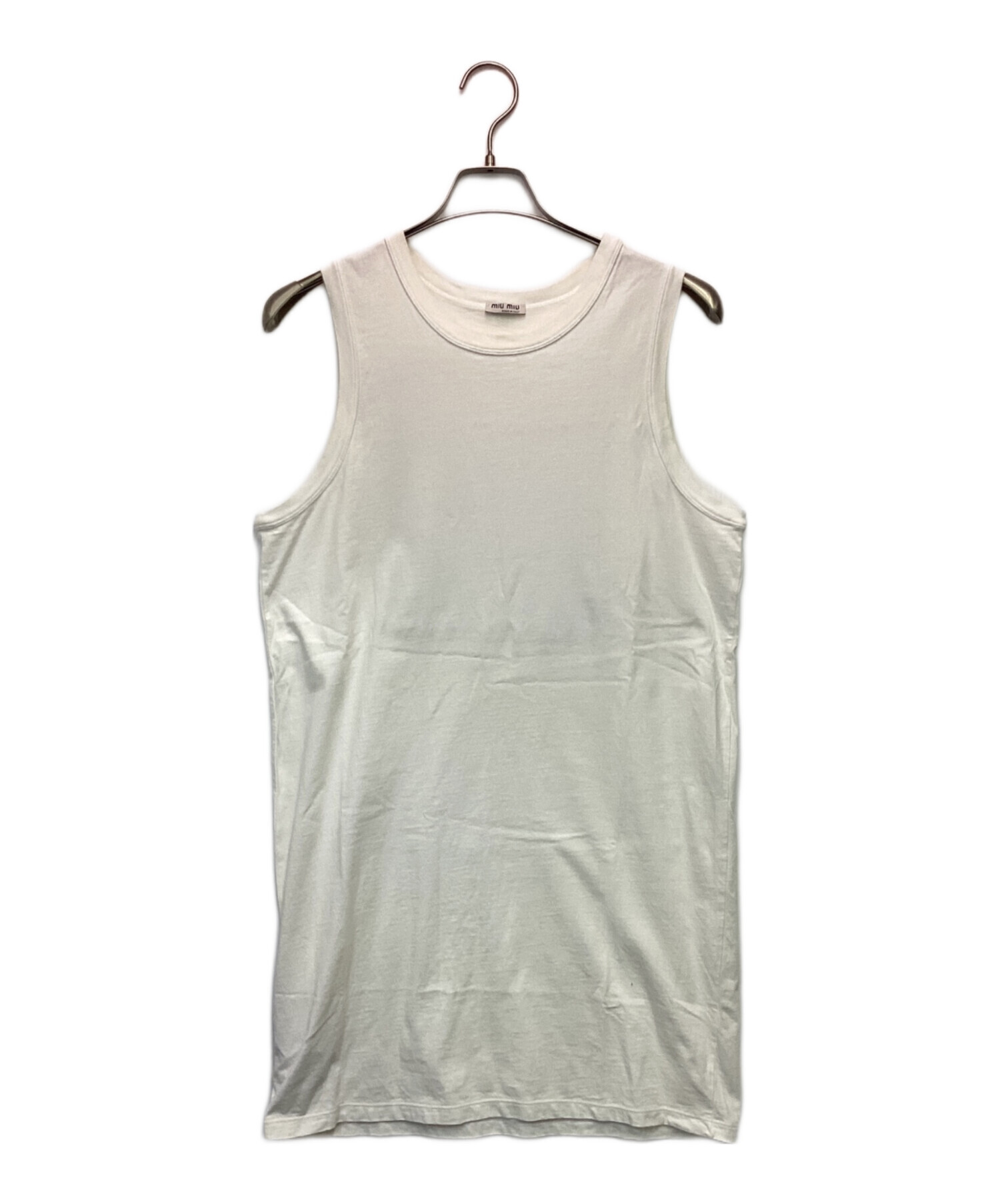 ❤️miu miu ミュウミュウ❤️フリルシースルータンクトップ アンサンブル ❤️miu miu ミュウミュウ❤️フリルシースルータンクトップ