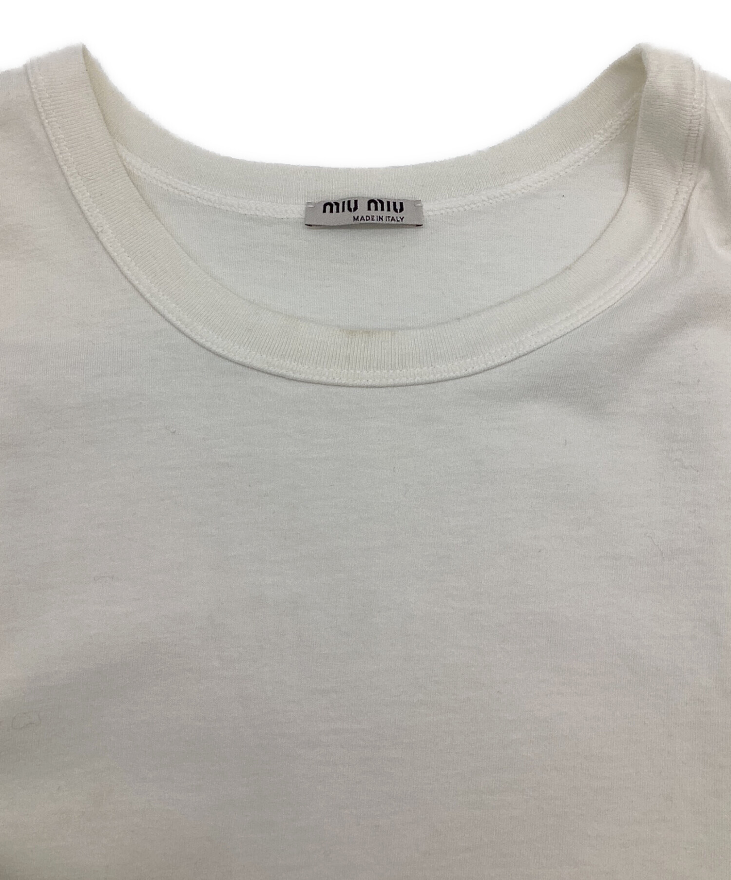 中古・古着通販】MIU MIU (ミュウミュウ) タンクトップ ホワイト