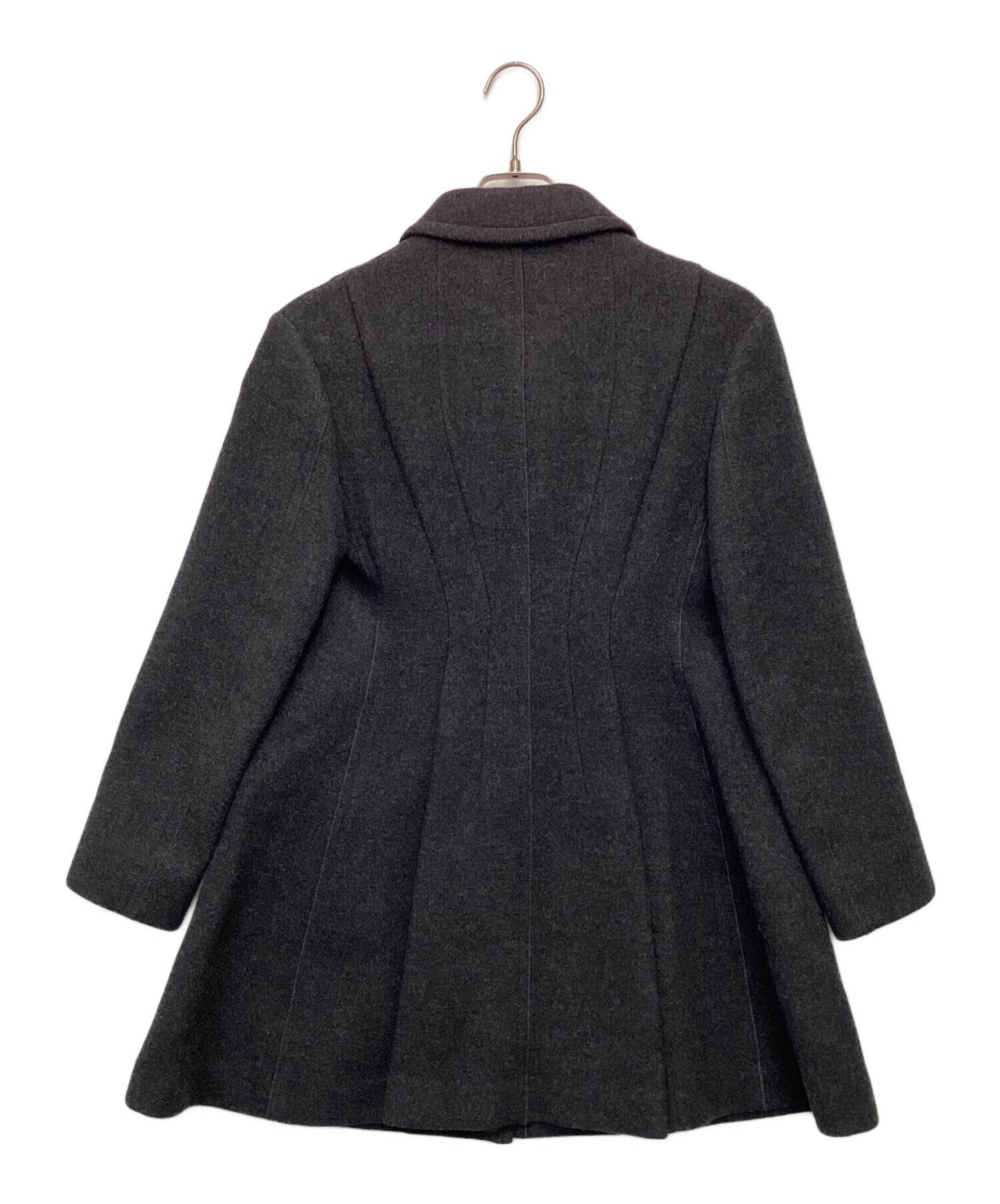 中古・古着通販】MIU MIU (ミュウミュウ) ウールコート グレー サイズ