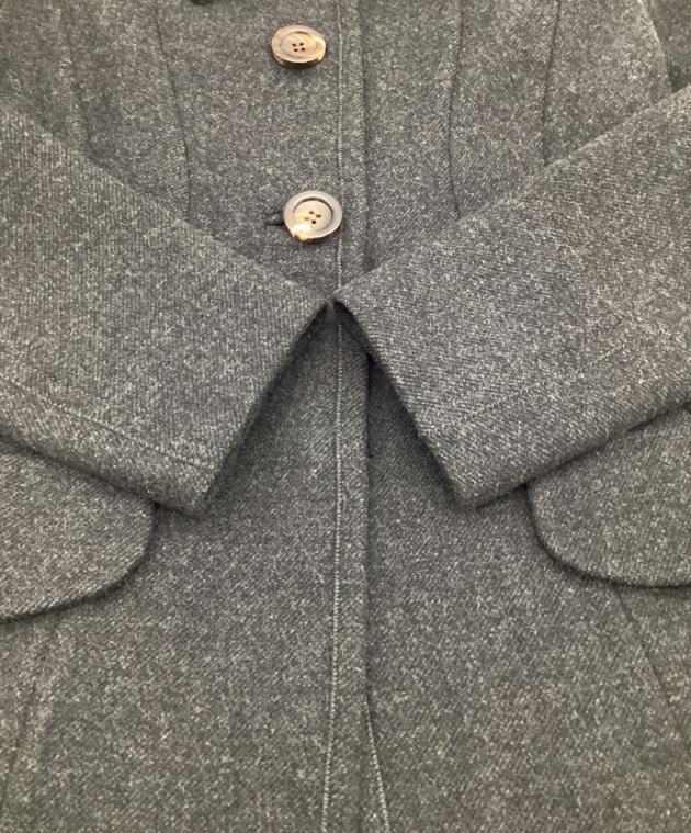 中古・古着通販】MIU MIU (ミュウミュウ) ウールコート グレー サイズ