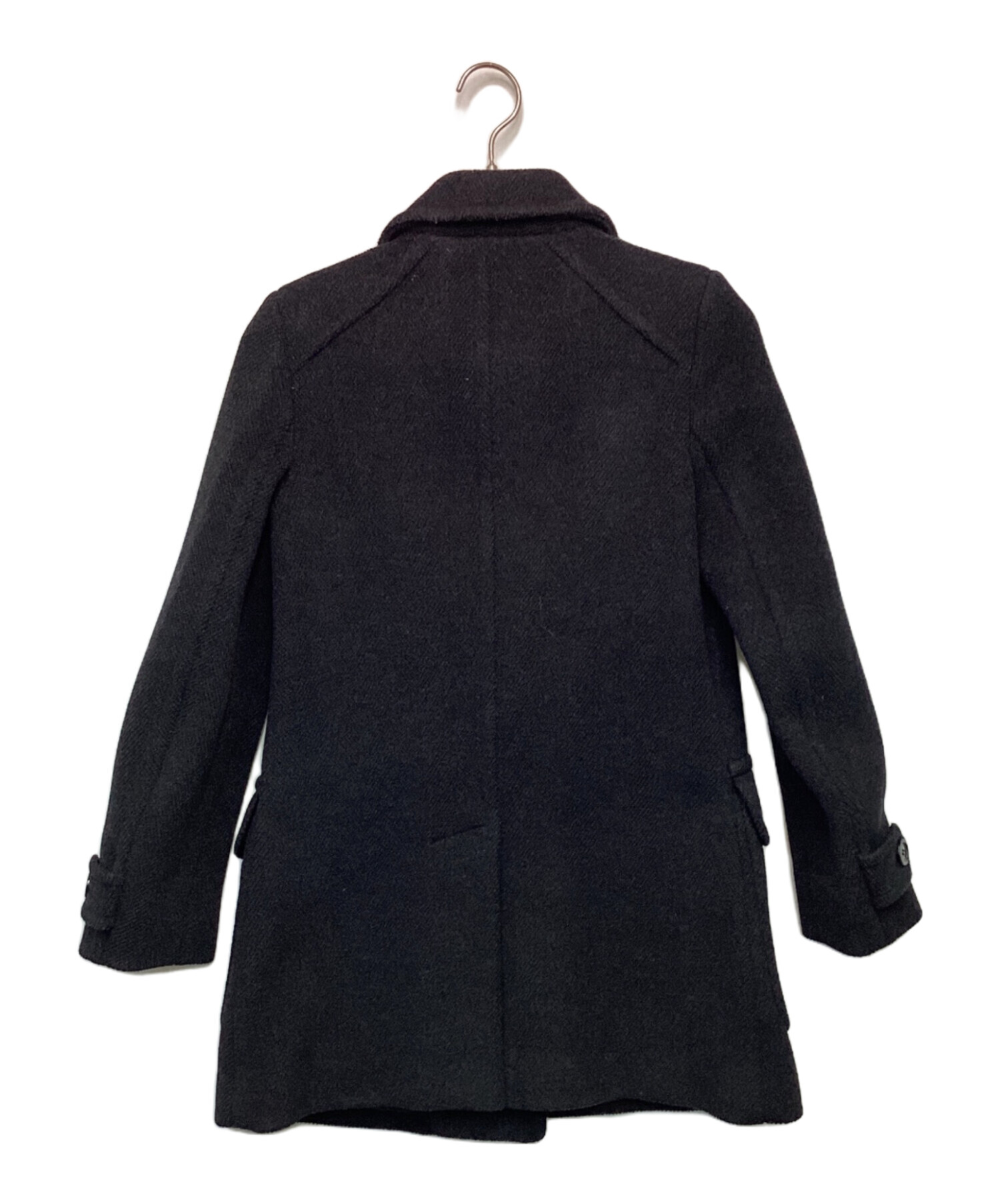 中古・古着通販】MIU MIU (ミュウミュウ) ウールコート ブラック