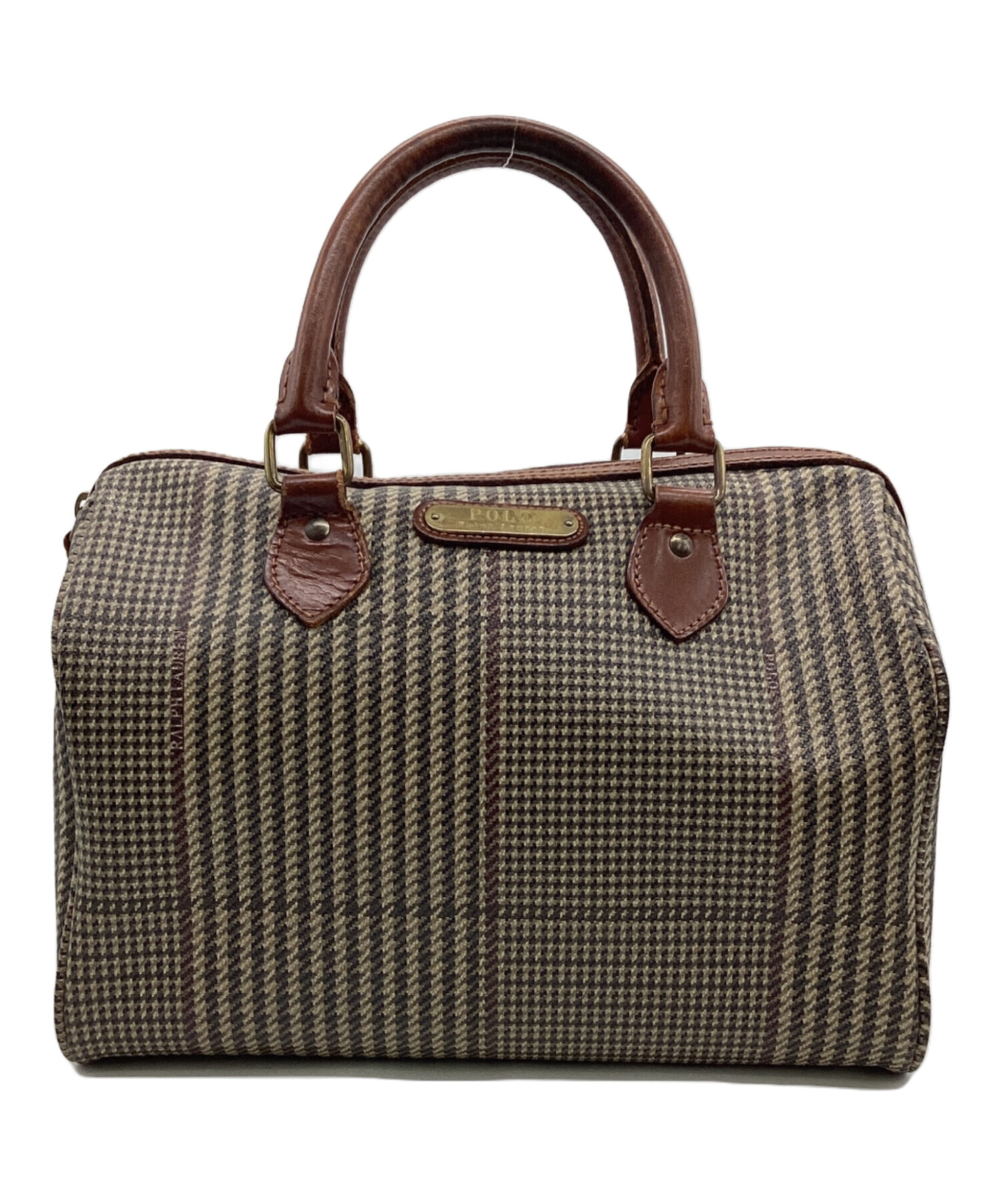 ポロラルフローレン ヴィンテージ ミニボストンバッグ 極美品　ブラウン　レザー ポロラルフローレン ヴィンテージ ミニボストンバッグ 極美品 ブラウン