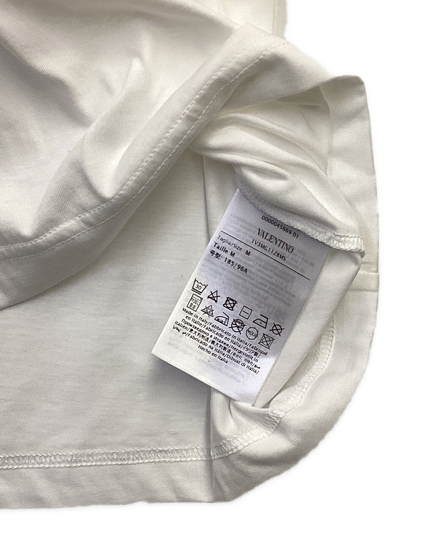 中古・古着通販】VALENTINO (ヴァレンティノ) 半袖カットソー ホワイト 