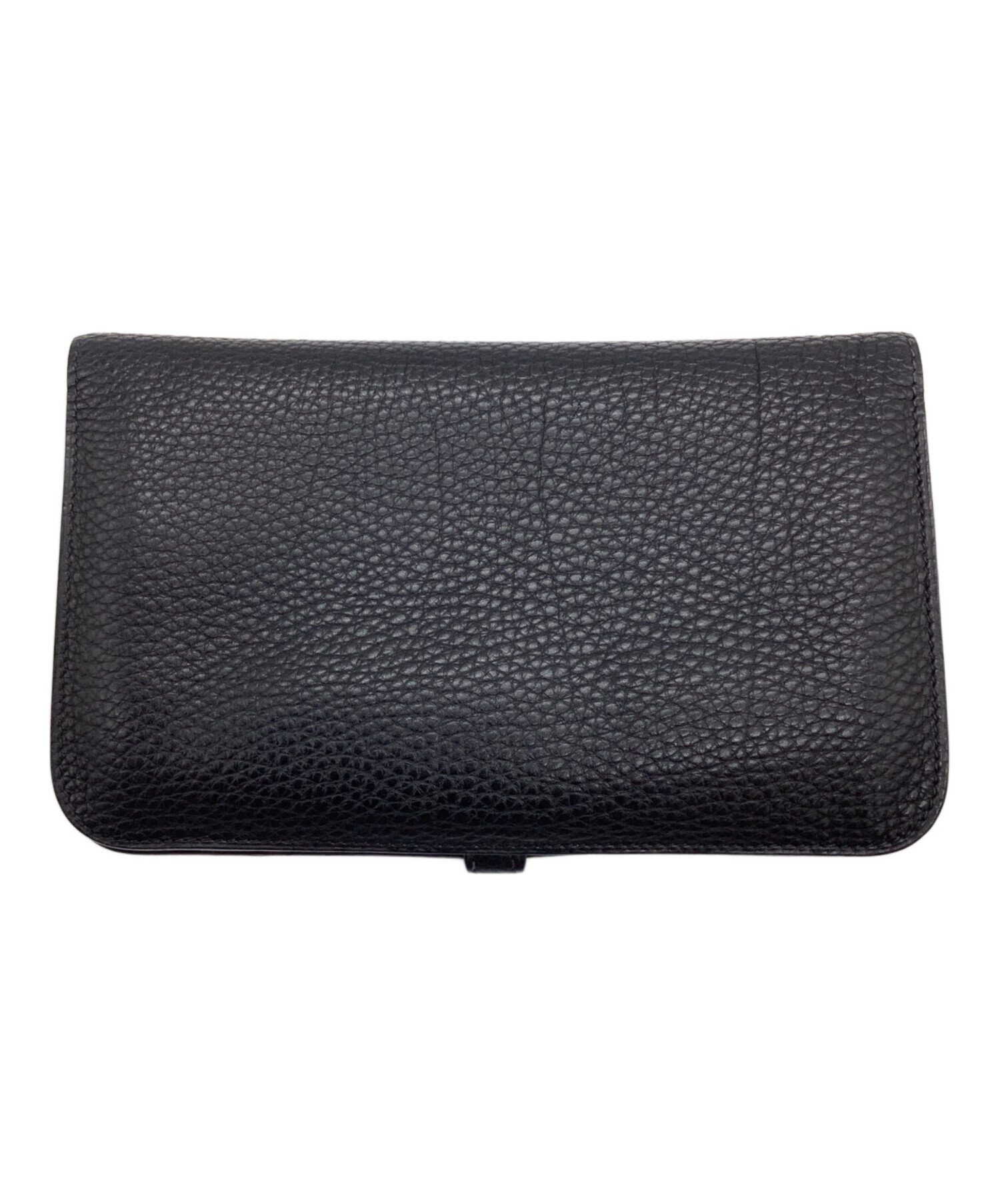 中古・古着通販】HERMES (エルメス) ドゴンGM 長財布 ブラック
