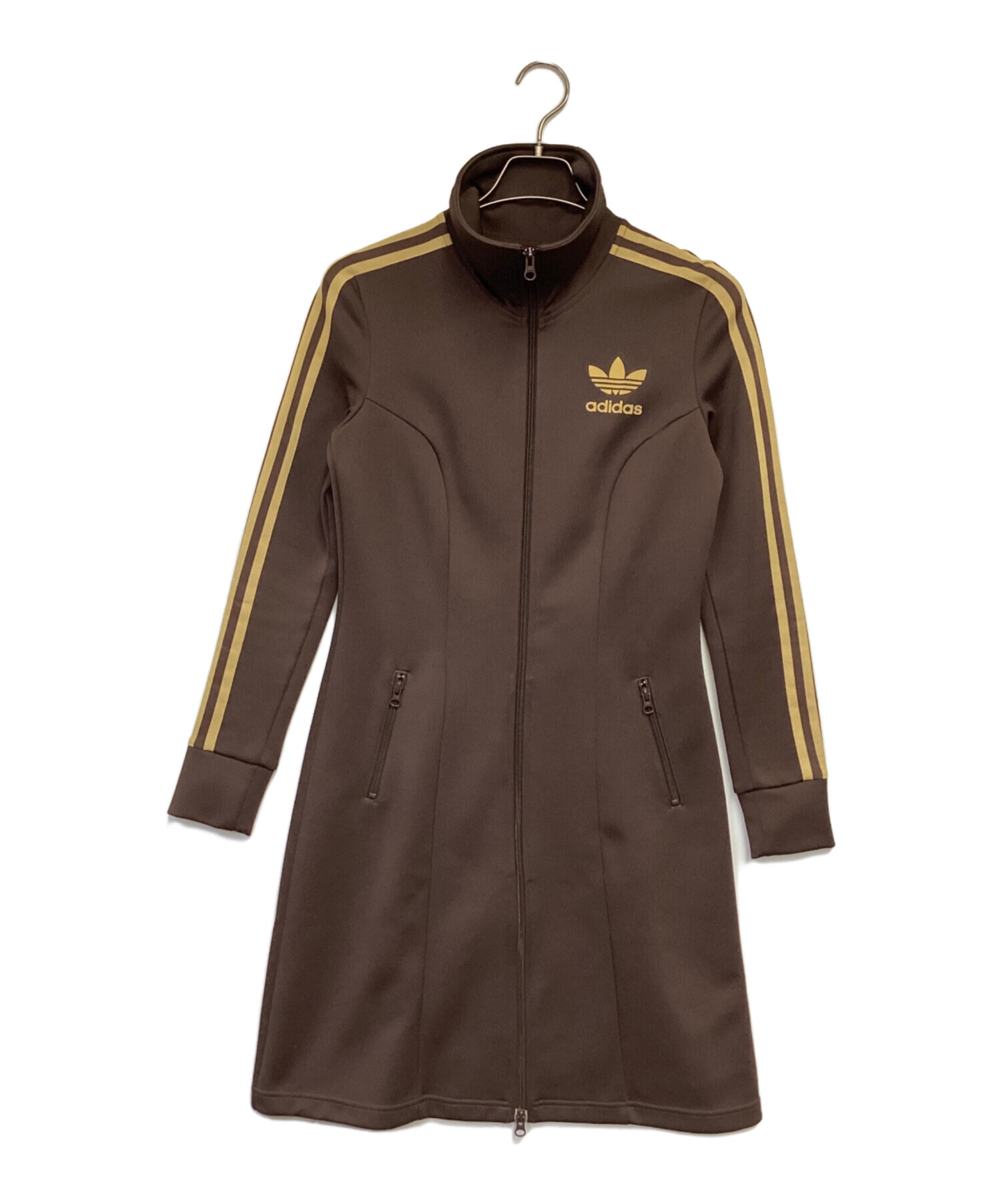 中古・古着通販】adidas (アディダス) トラック ワンピース ブラウン