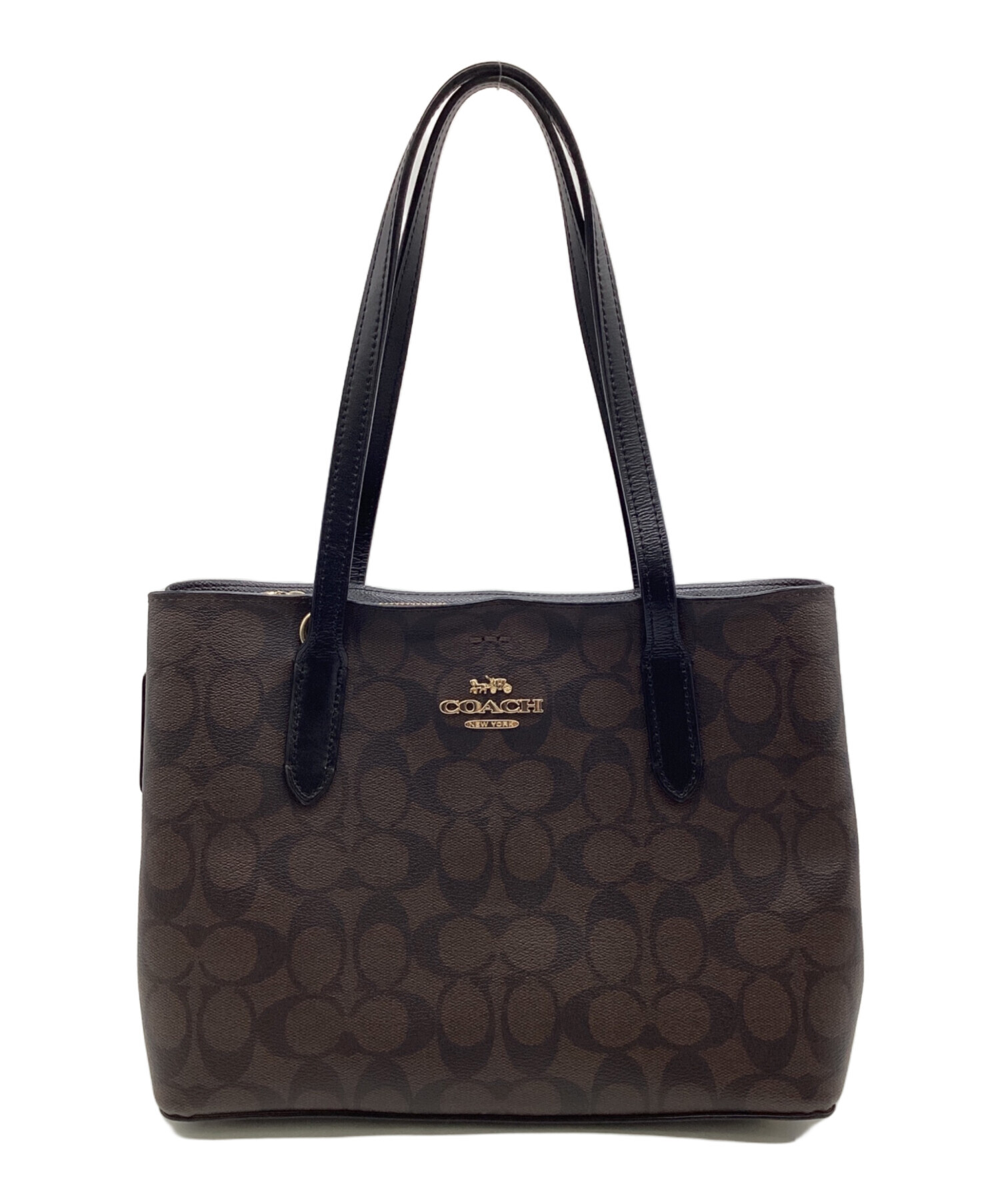 中古・古着通販】COACH (コーチ) シグネチャー トートバッグ ブラウン 