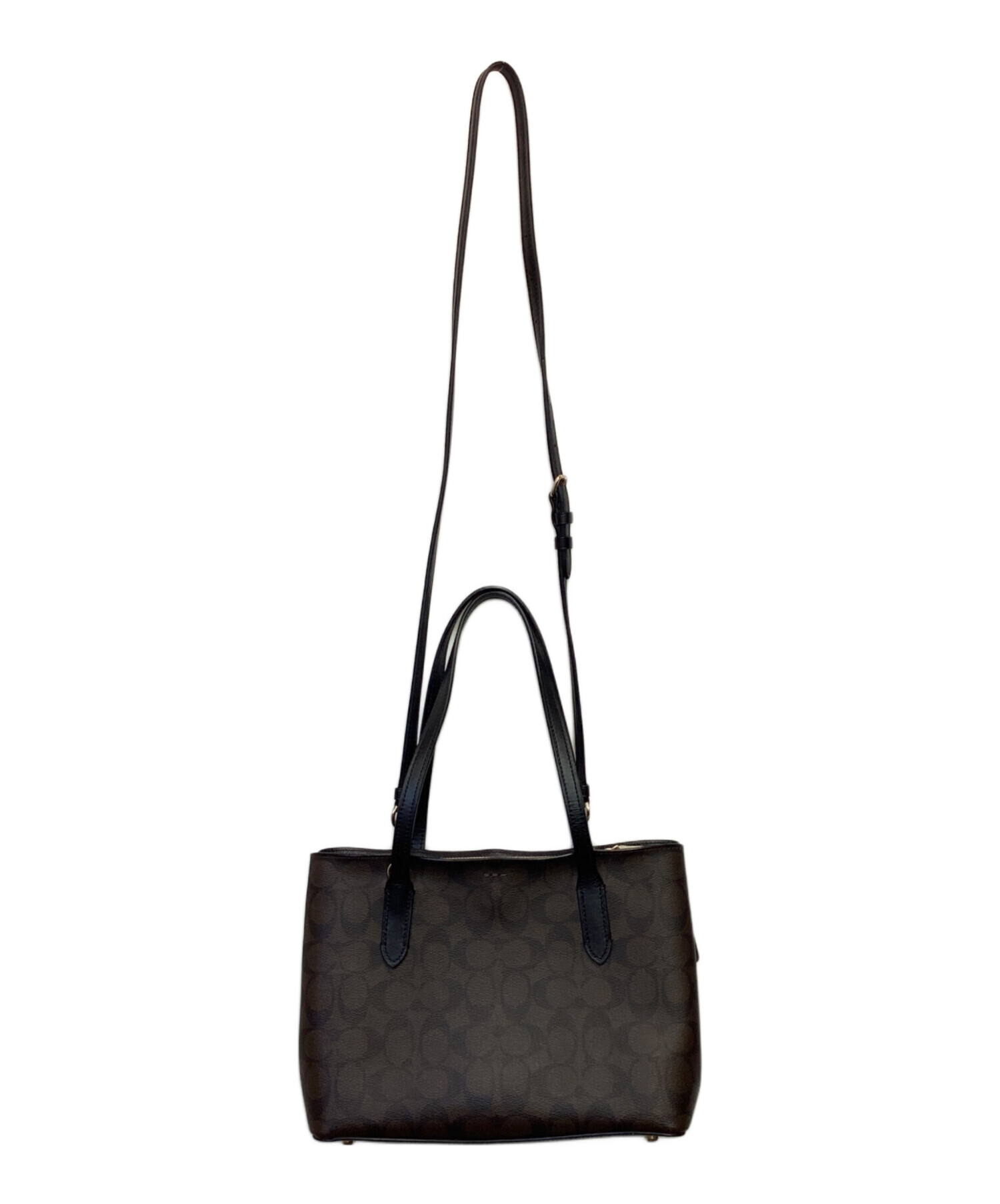 中古・古着通販】COACH (コーチ) シグネチャー トートバッグ ブラウン 