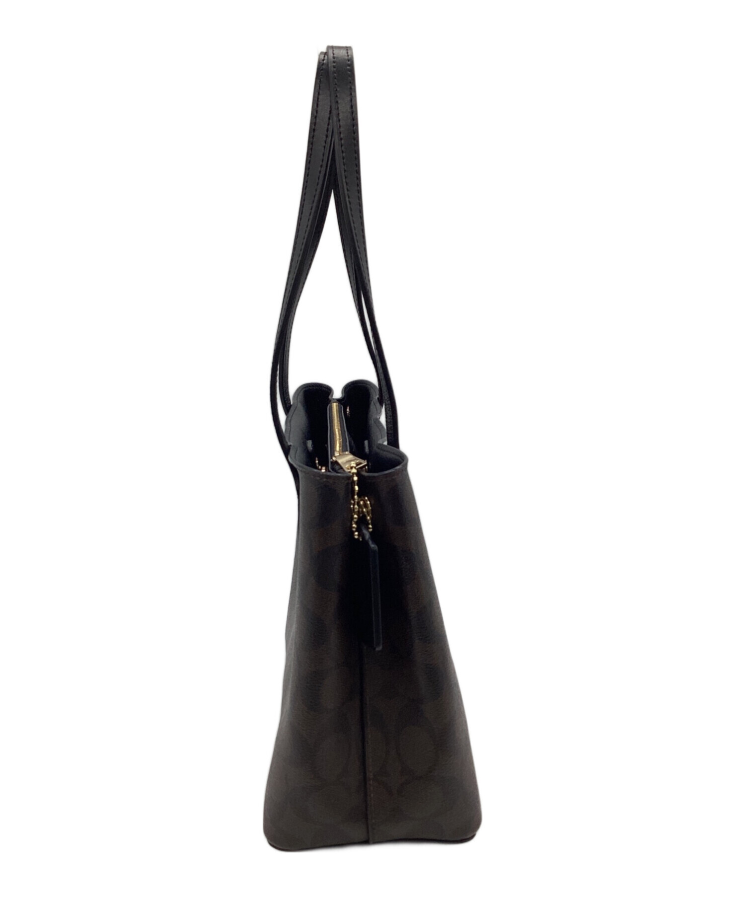 中古・古着通販】COACH (コーチ) シグネチャー トートバッグ ブラウン 