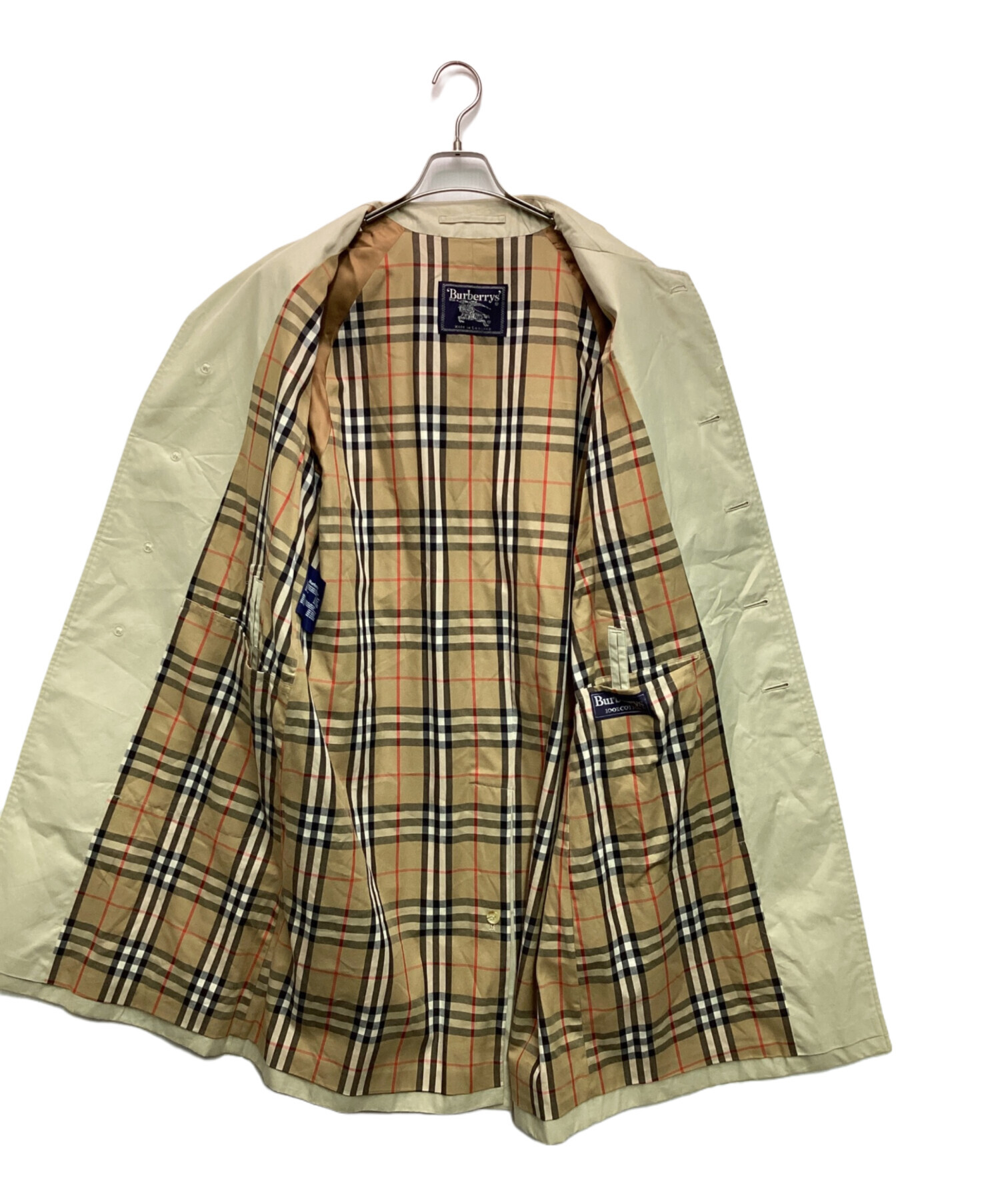 Burberry ステンカラーコート ベージュ 中古・古着通販】Burberry's (バーバリーズ) ステンカラーコート