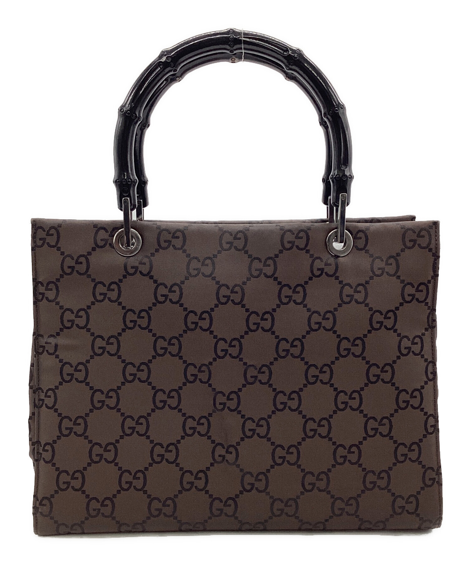 GUCCI バンブーハンドル　ハンドバッグ 中古・古着通販】GUCCI (グッチ) バンブーハンドバッグ ブラウン