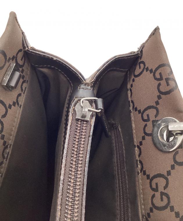 中古・古着通販】GUCCI (グッチ) バンブーハンドバッグ ブラウン