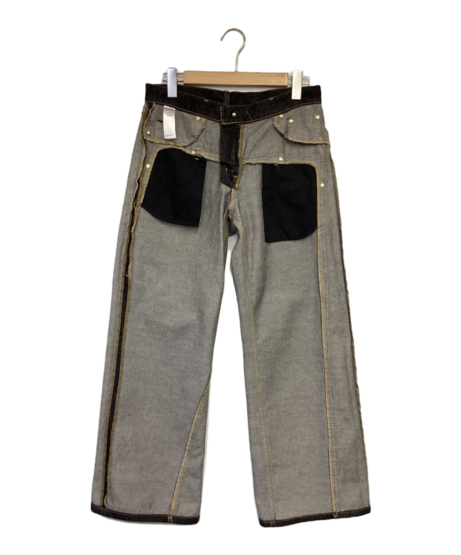 中古・古着通販】SLY (スライ) DOUBLE BELT WIDE FLARE PT-C（ダブル