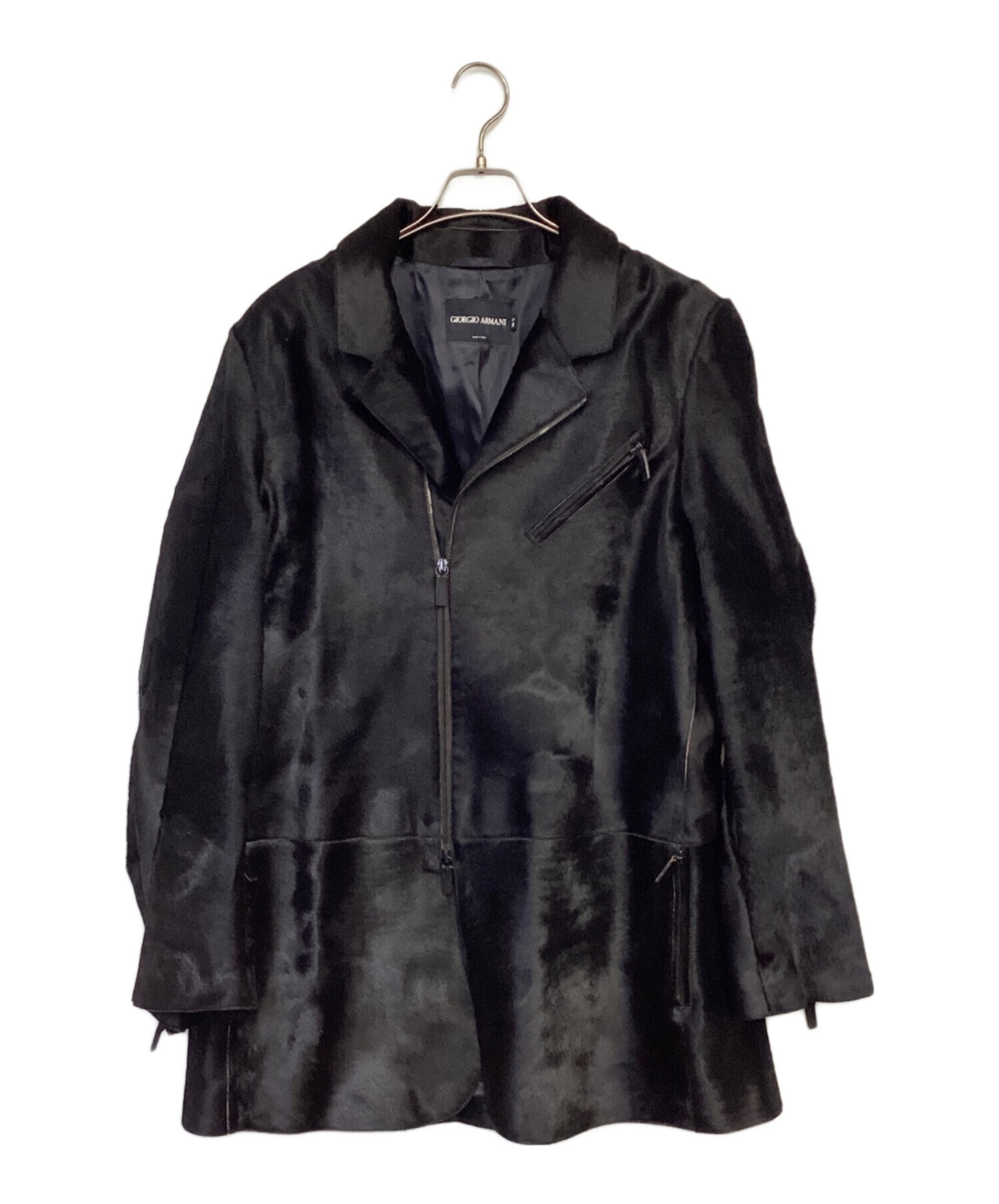 Giorgio Armani ハラコレザージャケット 中古・古着通販】GIORGIO ARMANI (ジョルジョアルマーニ) ハラコレザー