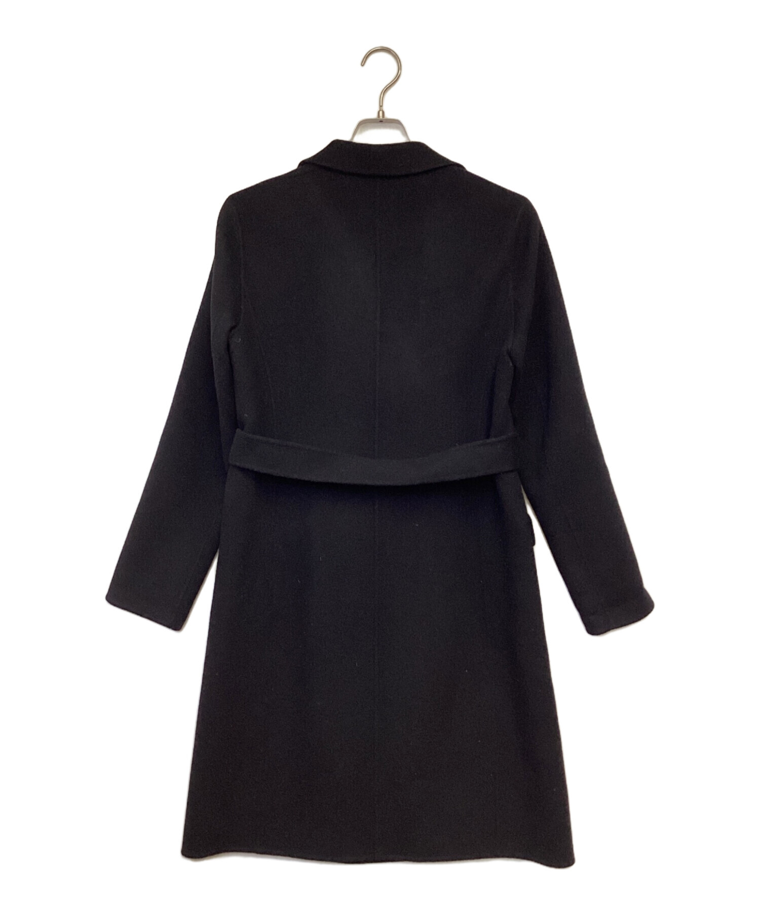 セオリー Luxe New Divide カシミヤ混 ショートコート ブラック 中古・古着通販】theory (セオリー) NEW DIVIDE GC Belt Coat B