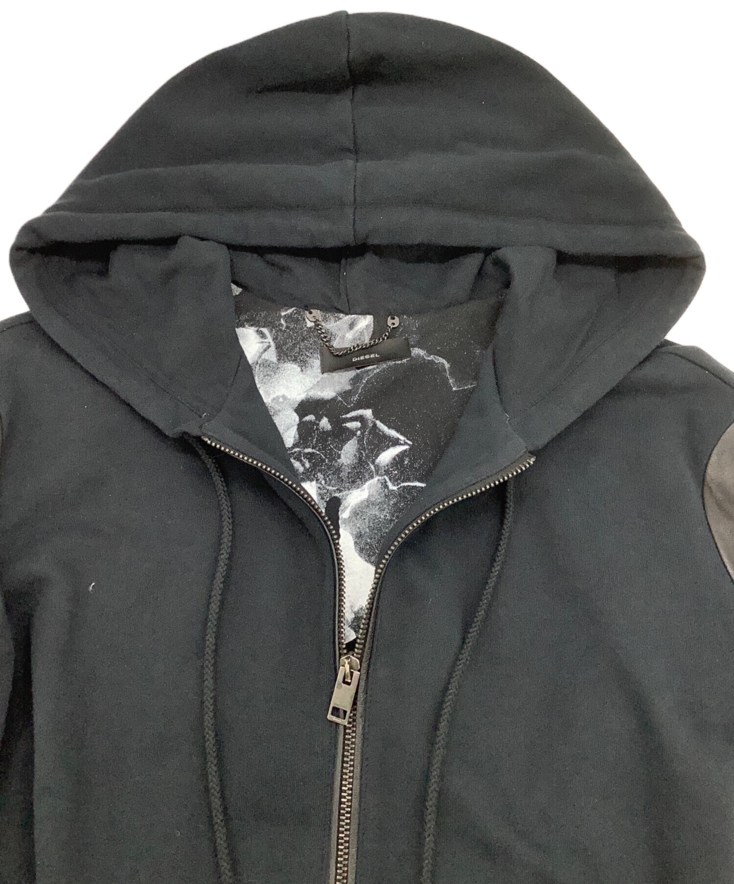 ま*す様 【DIESEL】パーカー メンズ 古着 中古・古着通販】DIESEL (ディーゼル) コンビネーションジップパーカー