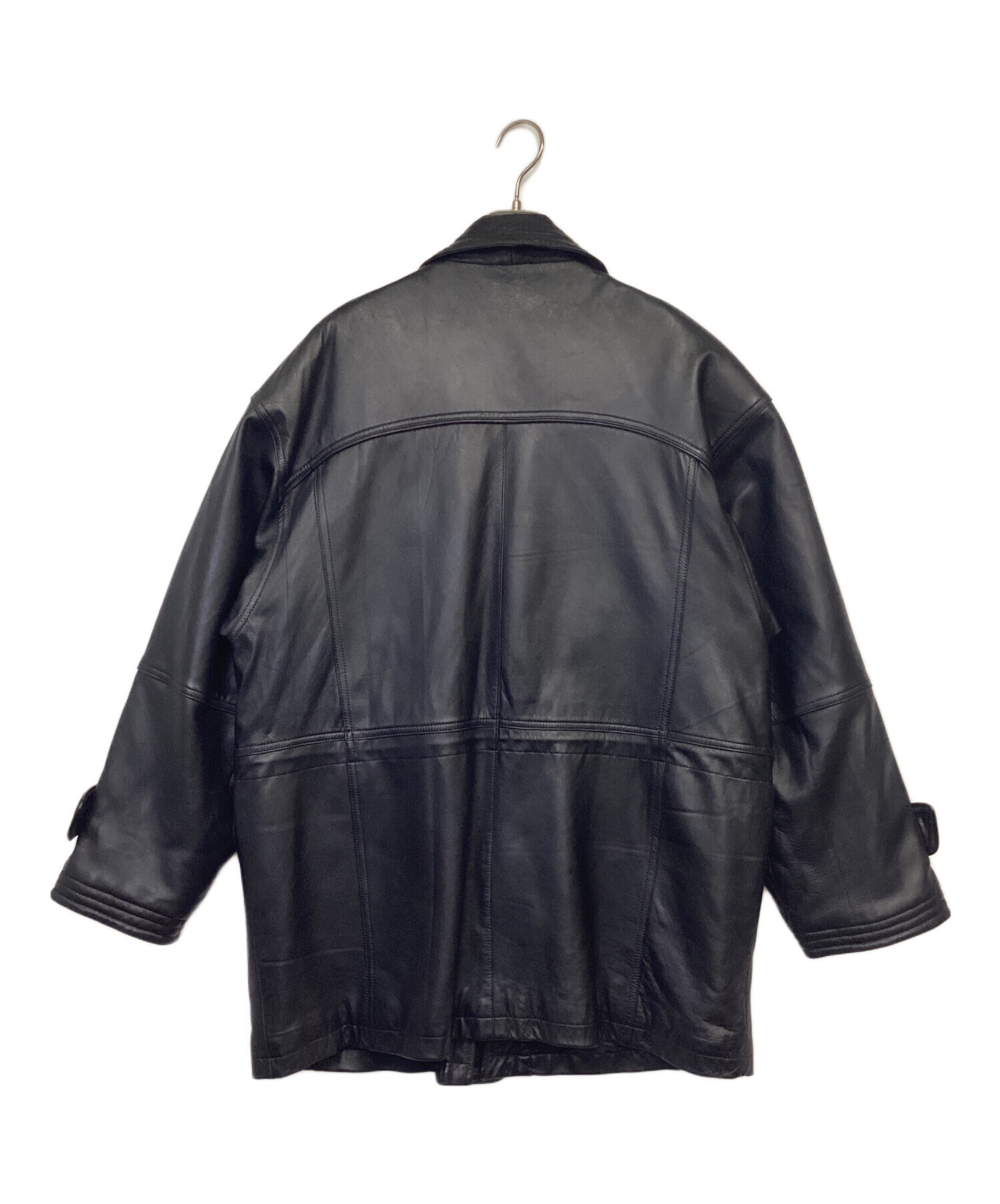 中古・古着通販】BALMAIN (バルマン) レザージャケット ブラック