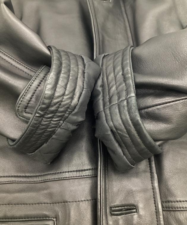 中古・古着通販】BALMAIN (バルマン) レザージャケット ブラック