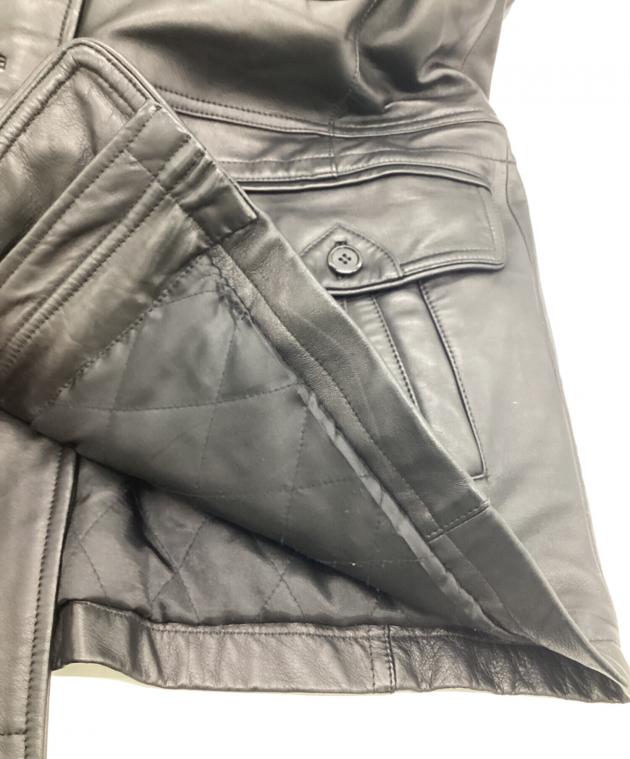 中古・古着通販】BALMAIN (バルマン) レザージャケット ブラック