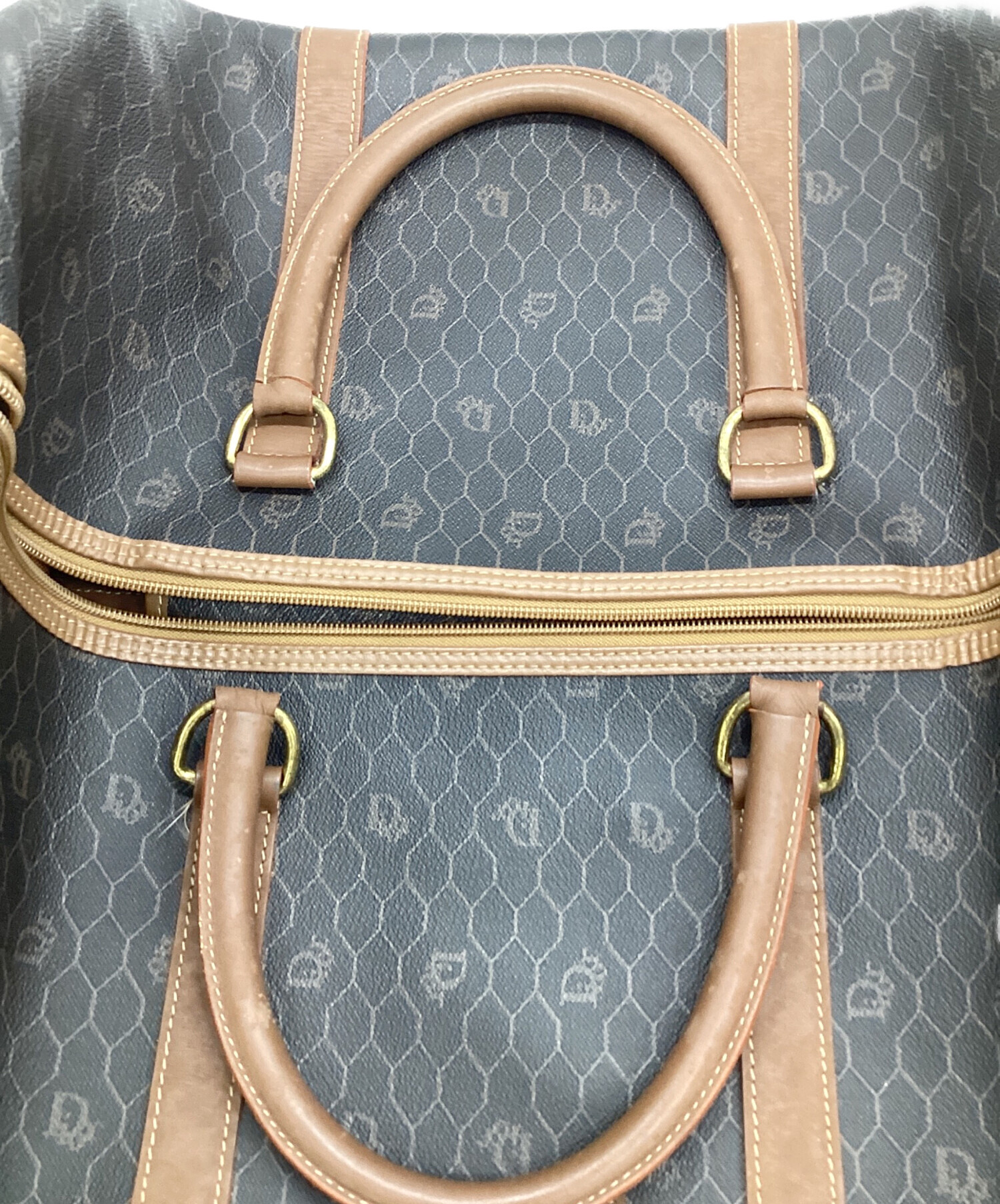 Christian Dior ボストンバッグ 中型 美品　ハニカム柄 中古・古着通販】Christian Dior (クリスチャン ディオール) ハニカム