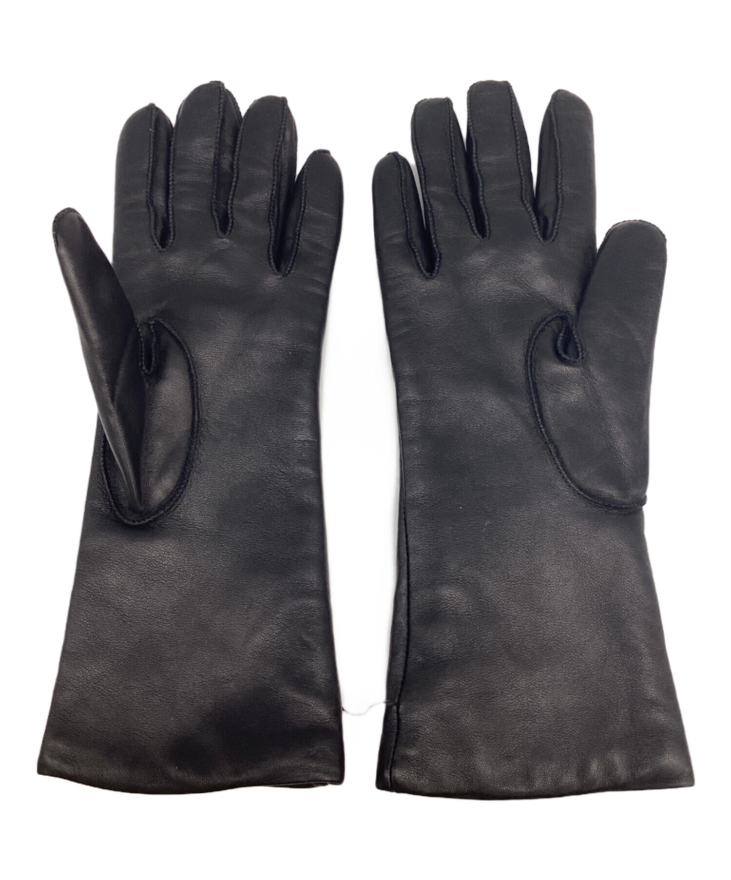 中古・古着通販】COACH (コーチ) 革手袋 ブラック サイズ:7（Sサイズ