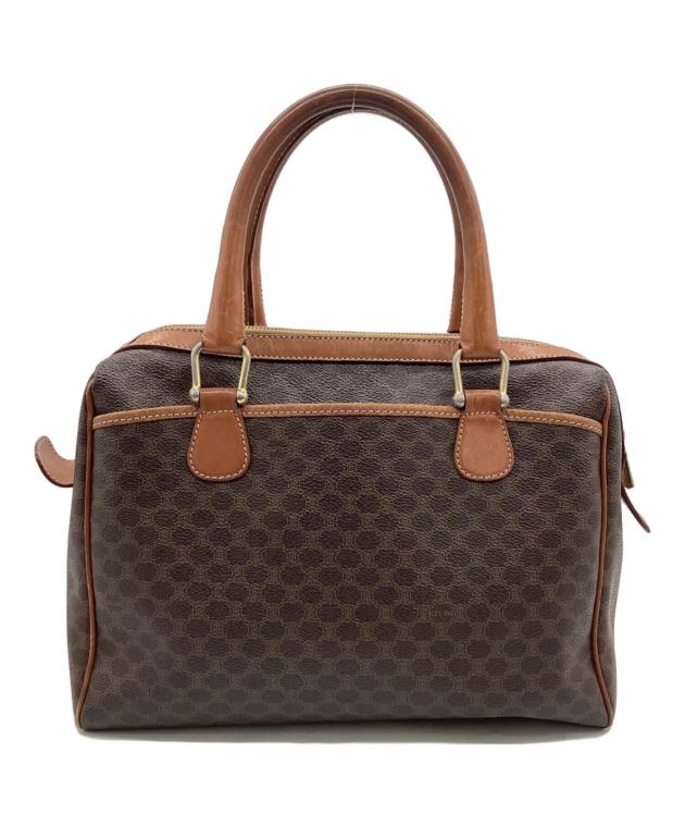 中古・古着通販】CELINE (セリーヌ) マカダム ハンドバッグ ブラウン