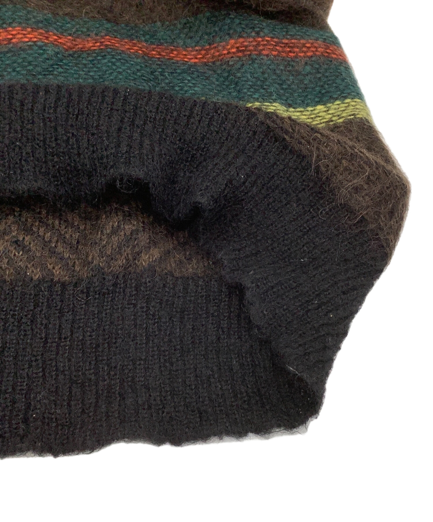 中古・古着通販】GIVENCHY (ジバンシィ) モヘヤニット ブルー×ブラウン