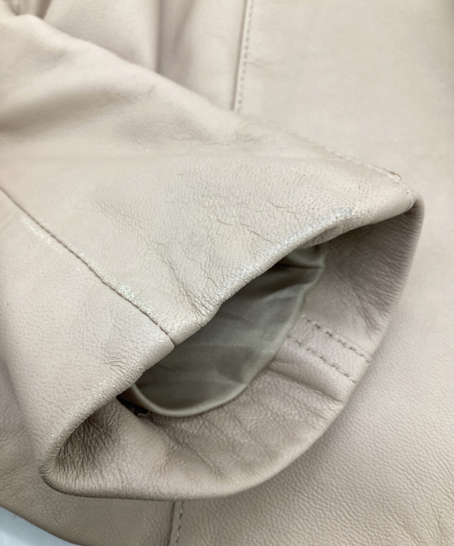 中古・古着通販】Noble (ノーブル) ソフトラムレザーライダース