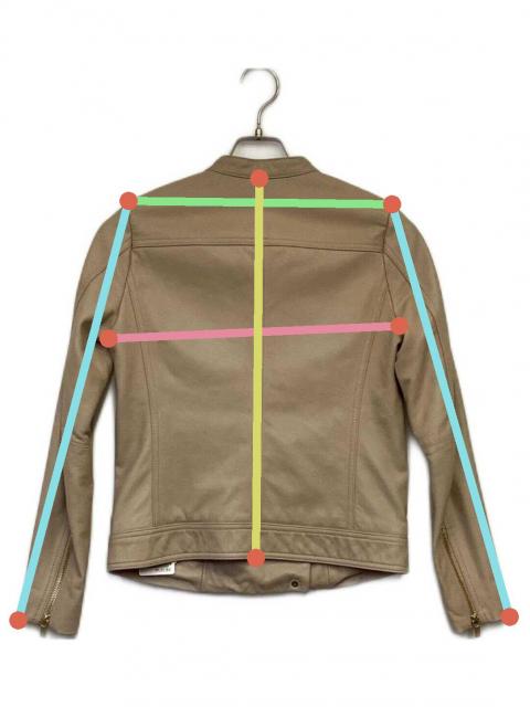 中古・古着通販】Noble (ノーブル) ソフトラムレザーライダース