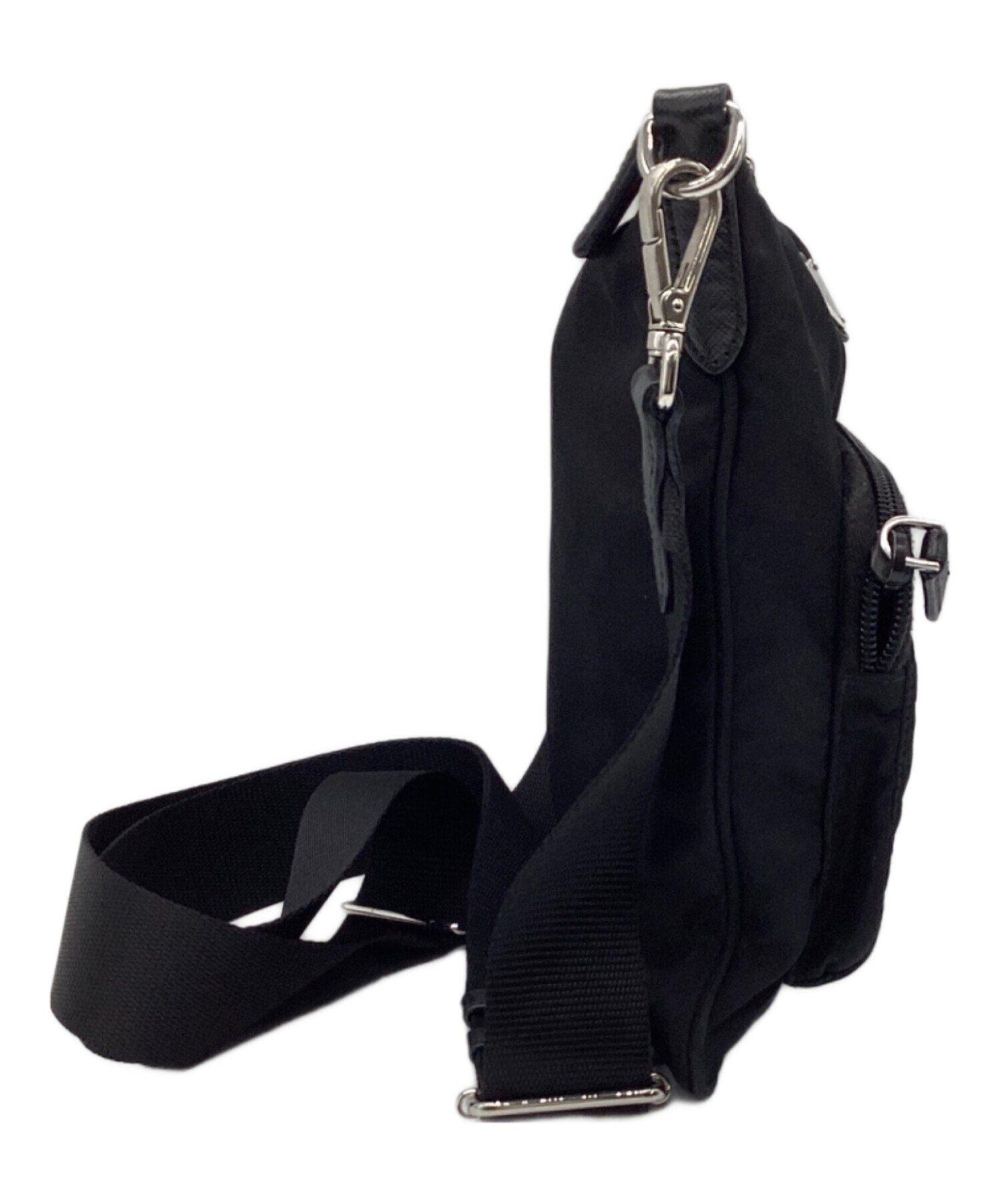 ⭐️未使用品⭐️PRADA/プラダ⭐️ナイロン　ショルダーバッグ⭐️ブラック 中古・古着通販】PRADA (プラダ) ナイロンショルダーバッグ ブラック
