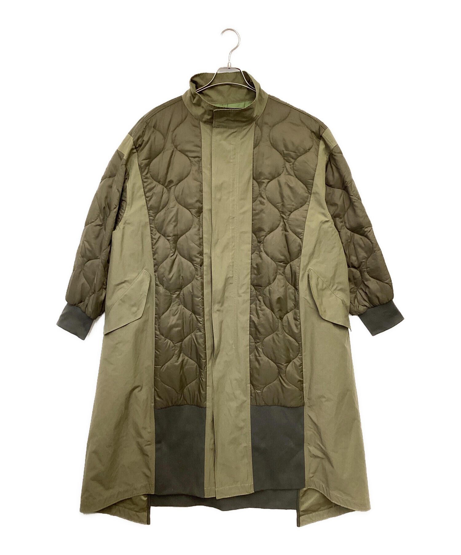 中古・古着通販】etsinta (エシンタ) 切替マキシミリタリーコート