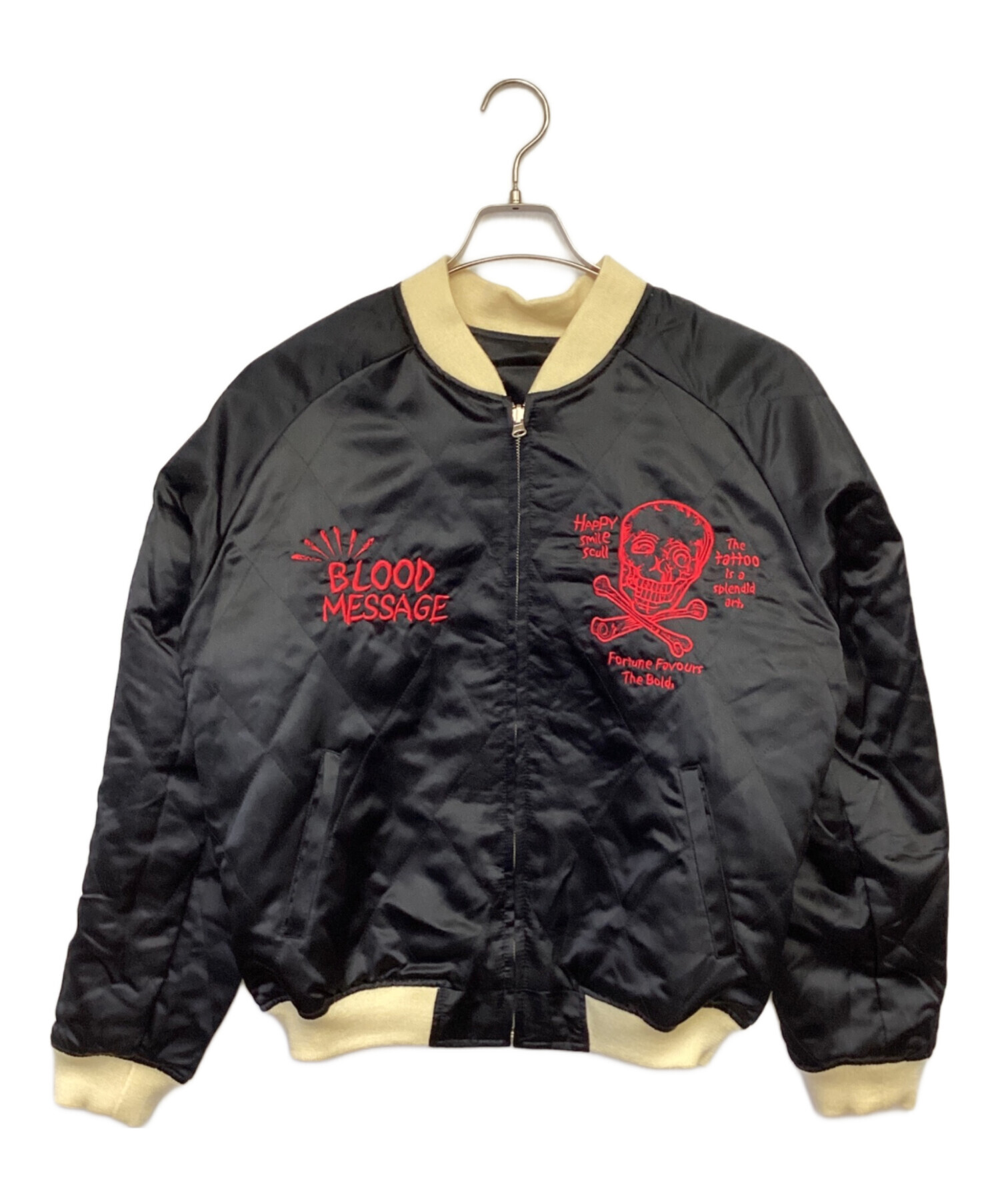 BLOOD MESSAGE ブラッドメッセージ スカジャン リバーシブル　ベロア 中古・古着通販】BLOOD MESSAGE (ブラッドメッセージ) スカジャン