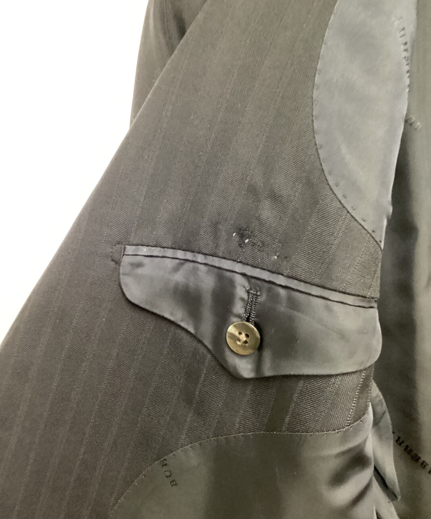 バーバリーロンドン セットアップ ヴィンテージ 羊毛 A6 Lサイズ相当 日本製 中古・古着通販】BURBERRY LONDON (バーバリーロンドン) 2B