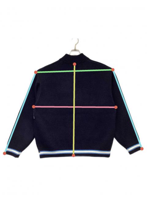 中古・古着通販】SUPREME (シュプリーム) SCRIPT STRIPE HALF ZIP