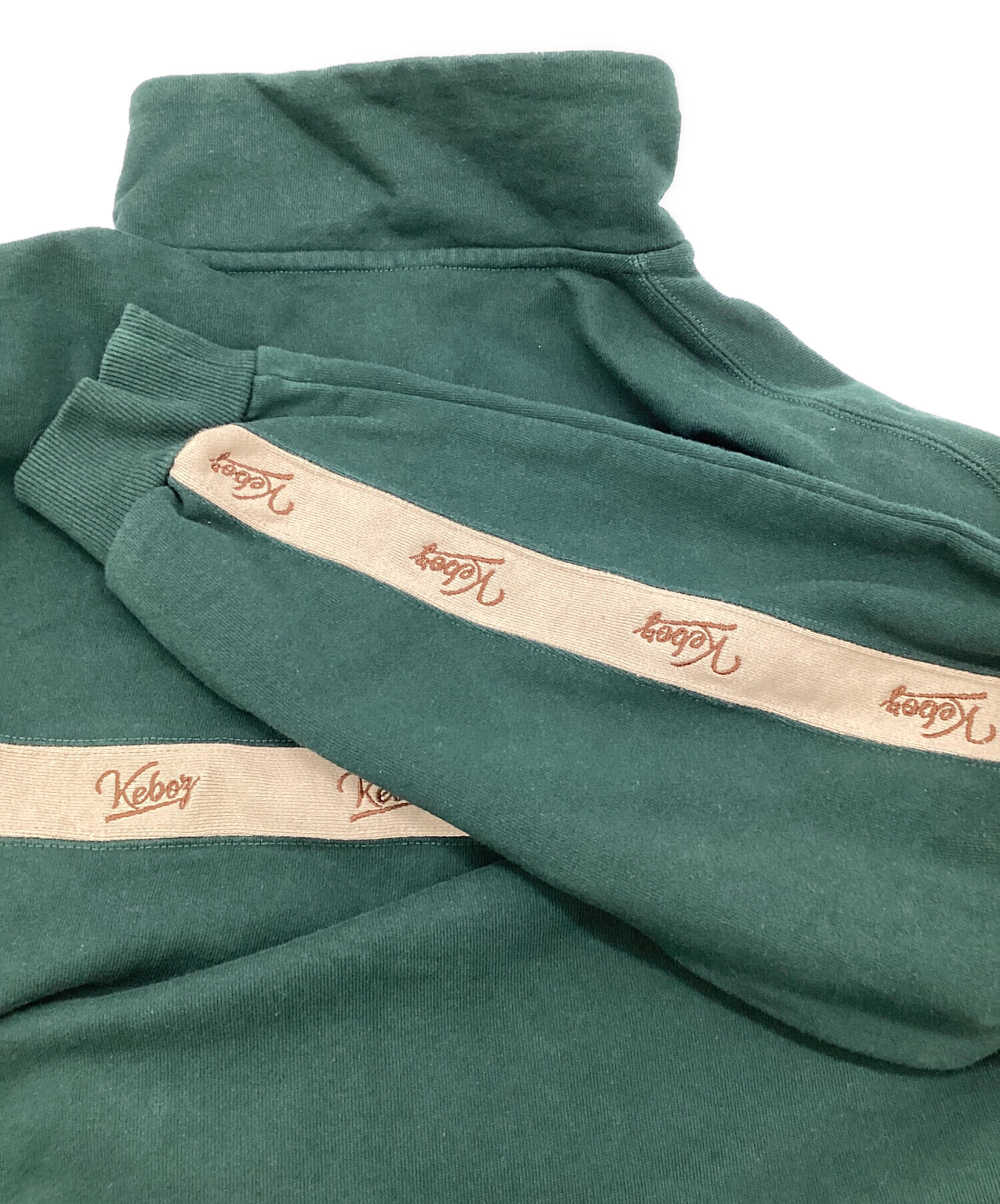 中古・古着通販】KEBOZ (ケボズ) ハーフジップスウェット グリーン 