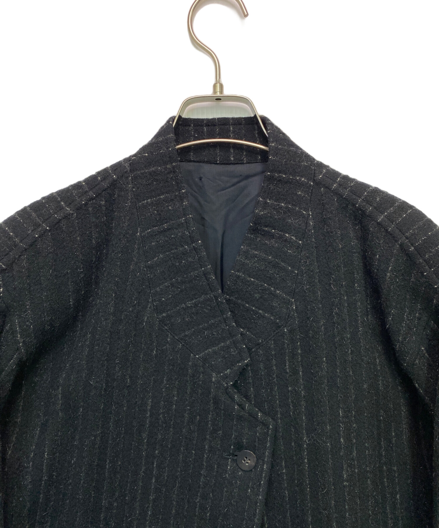 ISSEI MIYAKEノーカラージャケット 中古・古着通販】ISSEY MIYAKE (イッセイミヤケ) ノーカラージャケット