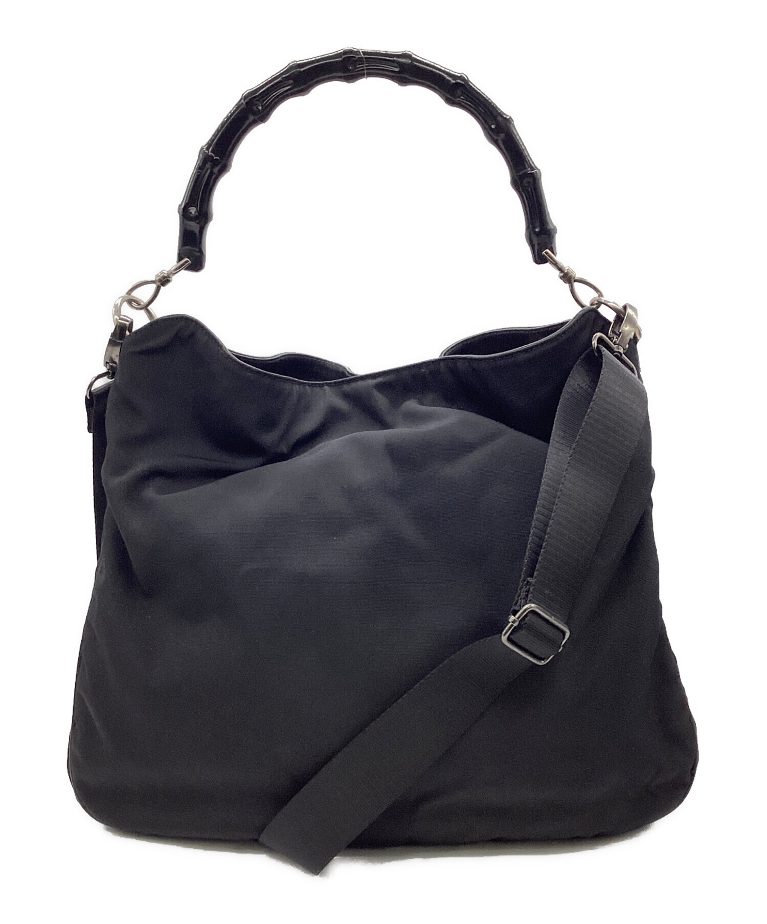 良品　GUCCI グッチ　レザー　2WAY ビジネスバッグ　ショルダーバッグ 中古・古着通販】GUCCI (グッチ) 2WAYワンショルダーバッグ ブラック