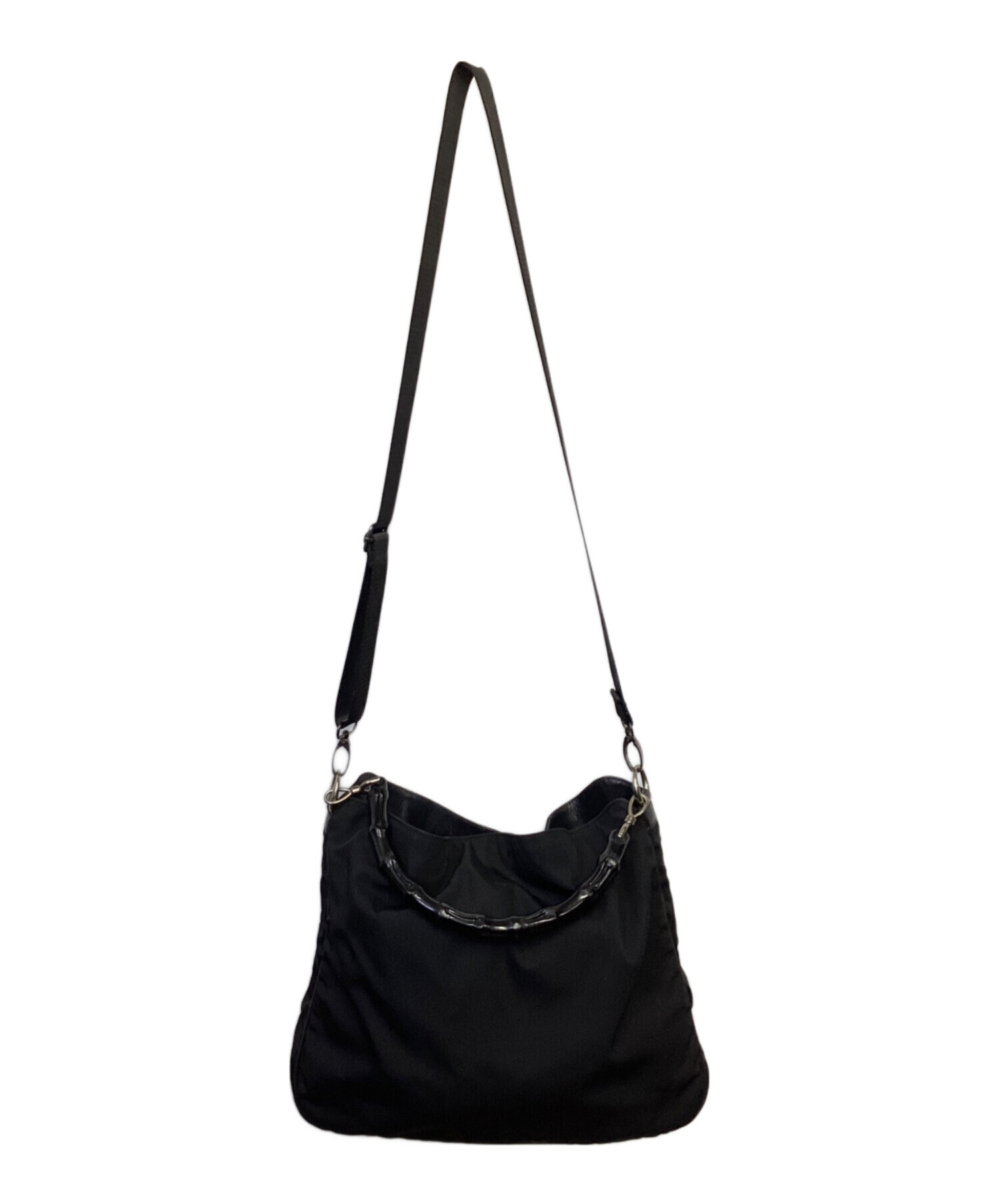 良品　GUCCI グッチ　レザー　2WAY ビジネスバッグ　ショルダーバッグ 中古・古着通販】GUCCI (グッチ) 2WAYワンショルダーバッグ ブラック