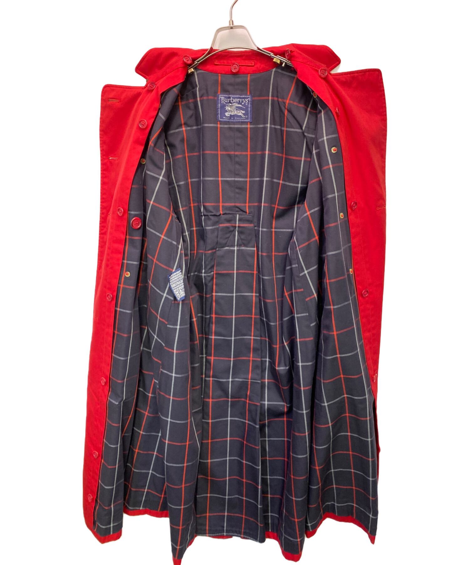 Burberrys トレンチコート レッド ライナー付き(ライナー未使用) 中古・古着通販】Burberry's (バーバリーズ) トレンチコート ライナー