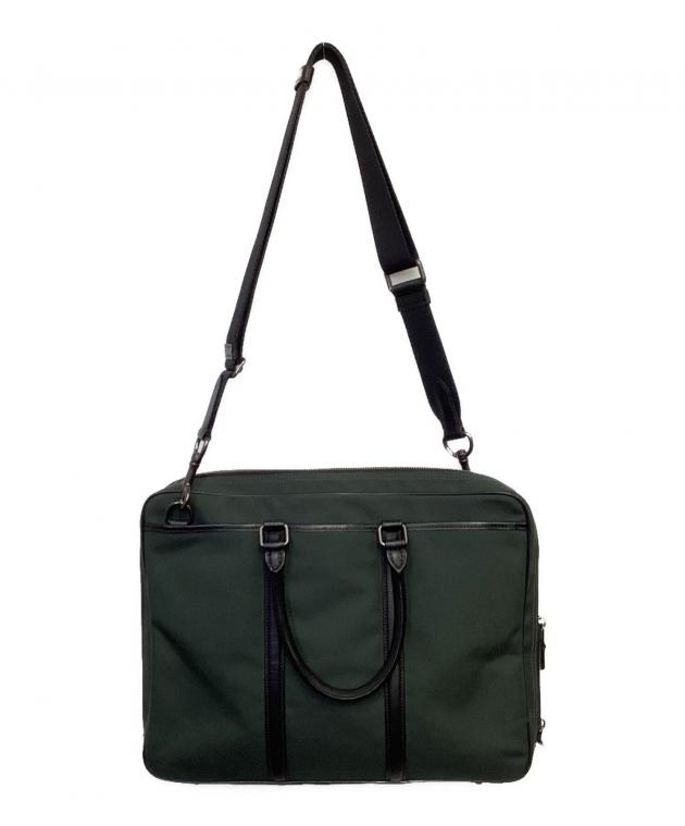 中古・古着通販】COACH (コーチ) ビジネスバッグ グリーン｜ブランド