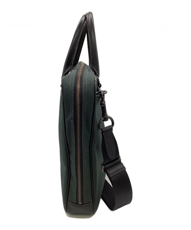 中古・古着通販】COACH (コーチ) ビジネスバッグ グリーン｜ブランド