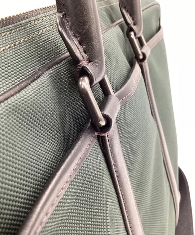 中古・古着通販】COACH (コーチ) ビジネスバッグ グリーン｜ブランド